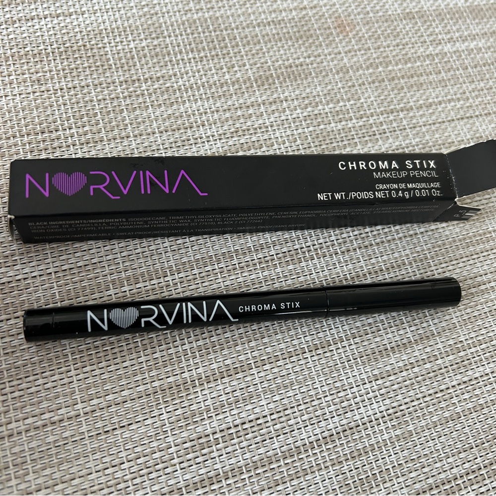 NEW Anastasia of Beverly Hills Norvina Chroma stix makeup pencil BLACK! - Picture 6 of 9